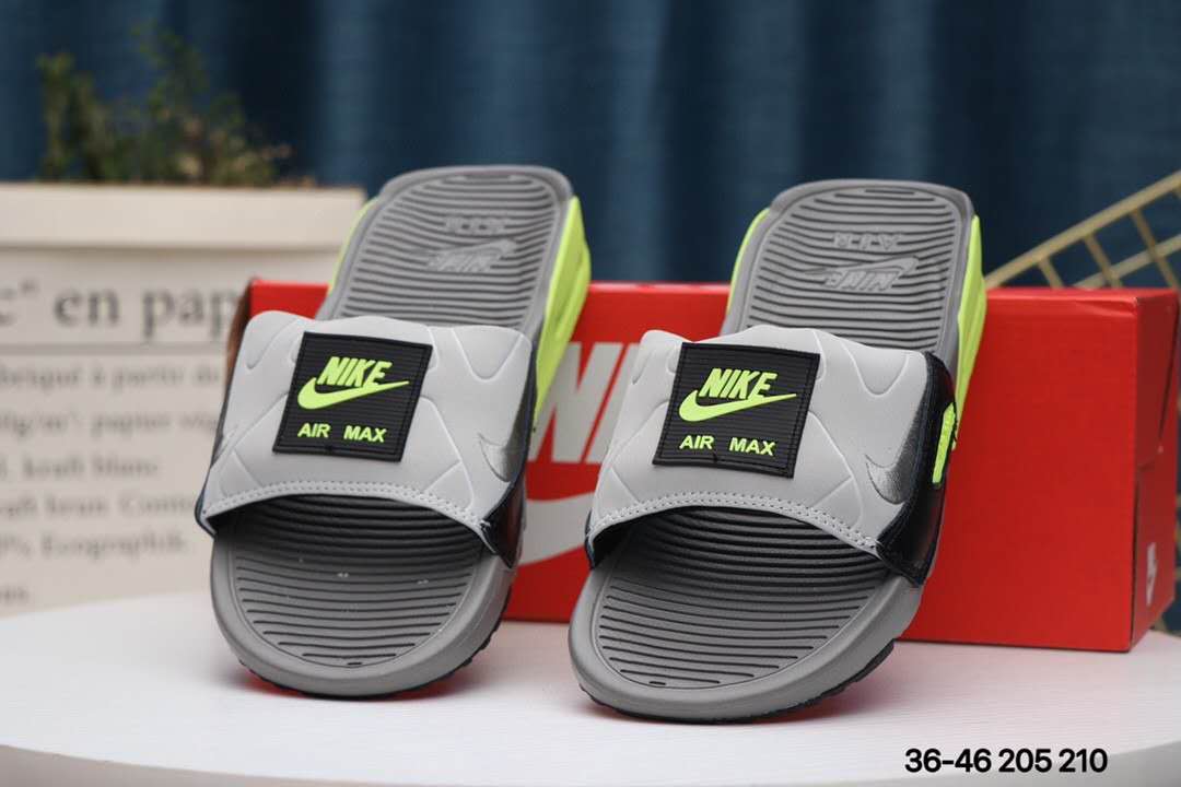 Nike Air Max 90 Slide Grey Green Black